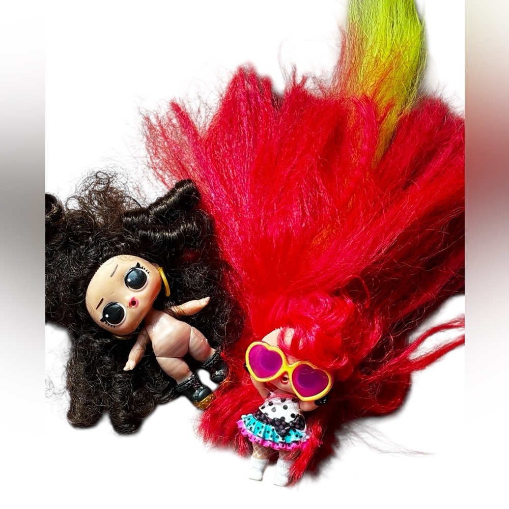 Two LOL Surprise Remix Hair Flip and Hairgoals Dolls
